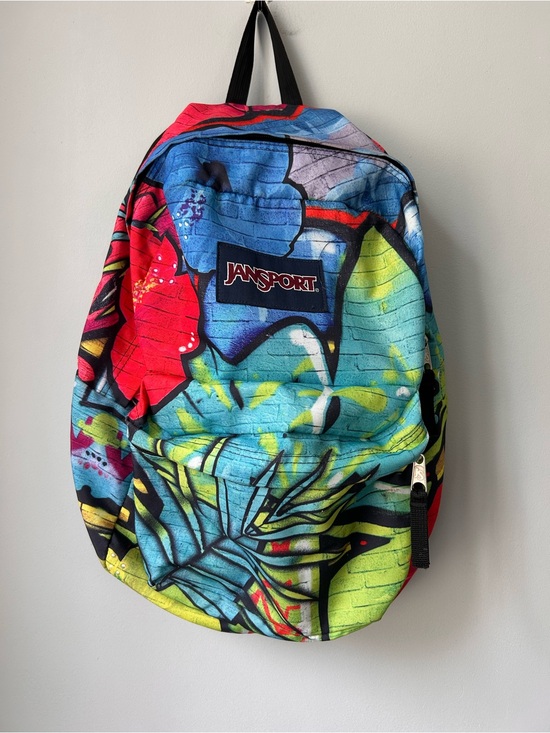 Jansport Other - JanSport High Stakes Polyester Multi Graffiti School Backpack Colorful